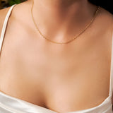 Colar Corrente Elo Oval em Ouro Amarelo 45 Centímetros