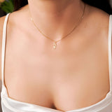 Pingente Menina de Ouro Amarelo Mini