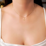 Pingente Menina de Ouro Amarelo Mini