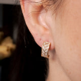 Brinco Argola Elegance em Ouro Amarelo e Diamantes