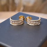 Brinco Argola Elegance em Ouro Amarelo e Diamantes