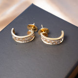 Brinco Argola Elegance em Ouro Amarelo e Diamantes