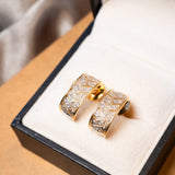 Brinco Argola Elegance em Ouro Amarelo e Diamantes