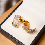 Brinco Argola Elegance em Ouro Amarelo e Diamantes