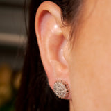 Brinco Chuveiro Bold em Ouro Branco e Diamantes