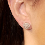 Brinco Chuveiro Bold em Ouro Branco e Diamantes