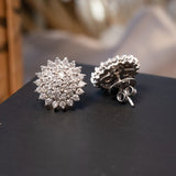 Brinco Chuveiro Bold em Ouro Branco e Diamantes