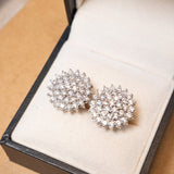 Brinco Chuveiro Bold em Ouro Branco e Diamantes