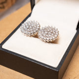 Brinco Chuveiro Bold em Ouro Branco e Diamantes