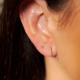 Brinco Argolinhas Vivara De Ouro Amarelo Com Diamantes