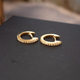 Brinco Argolinhas Vivara De Ouro Amarelo Com Diamantes