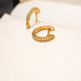 Brinco Argolinhas Vivara De Ouro Amarelo Com Diamantes