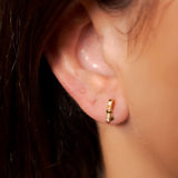 Brinco Lacinho Vivara de Ouro Amarelo com Diamantes