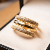 Anel Vivara Lumiere Em Ouro Amarelo Com Diamantes