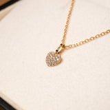 Pingente Coração Cravejado De Diamantes Em Ouro Amarelo