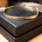 Bracelete de Ouro Amarelo com Diamante