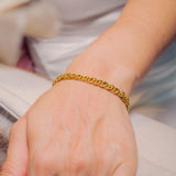 Pulseira Grummet Em Ouro Amarelo