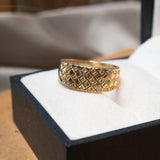 Anel Vivara Em Ouro Amarelo Com Diamantes