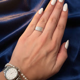 Anel Vivara Em Ouro Branco Com Diamantes