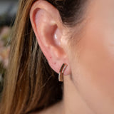 Brincos Elegance Monte Carlo Em Ouro Rosê E Diamantes