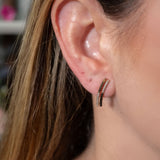 Brincos Elegance Monte Carlo Em Ouro Rosê E Diamantes