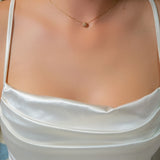 Colar Cordão Cartier Bolinha Em Ouro Amarelo E Safiras