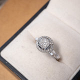 Anel Vivara Chuveiro Pizza Em Ouro Branco E Diamantes