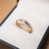 Anel Meia Aliança Vivara Em Ouro Amarelo Com Diamantes