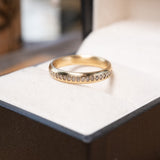 Anel Meia Aliança Vivara Em Ouro Amarelo Com Diamantes