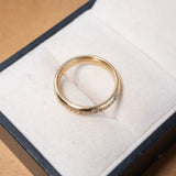Anel Meia Aliança Vivara Em Ouro Amarelo Com Diamantes