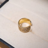 Brinco Piercing De Pressão Em Ouro Amarelo E Diamantes