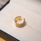 Brinco Piercing De Pressão Em Ouro Amarelo E Diamantes