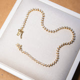 Pulseira Riviera De Diamantes Em Ouro Amarelo 1,42 Ct 16 cm