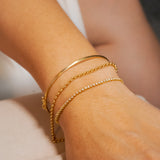 Pulseira Riviera De Diamantes Em Ouro Amarelo 1,42 Ct 16 cm
