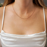 Colar Em Ouro Amarelo E Pedras Brasileiras 47 Centimetros