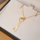 Pingente Chave Vivara Em Ouro Amarelo E Diamantes