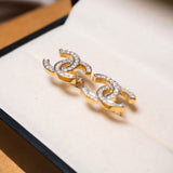Brinco Chanel Em Ouro Amarelo E Diamantes