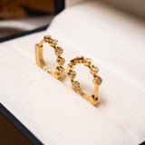 Brinco Argolinha  Illusion Em Ouro Amarelo E Diamantes