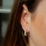 Brinco Argola Shine Em Ouro Amarelo E Diamantes