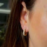 Brinco Argola Shine Em Ouro Amarelo E Diamantes