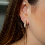 Brinco Argola Shine Em Ouro Amarelo E Diamantes
