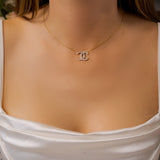 Colar Chanel Em Ouro Amarelo E Diamantes