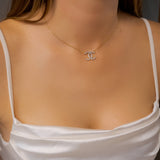 Colar Chanel Em Ouro Amarelo E Diamantes