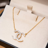 Colar Chanel Em Ouro Amarelo E Diamantes