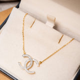Colar Chanel Em Ouro Amarelo E Diamantes