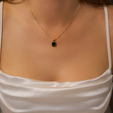 Pingente Green Em Ouro Amarelo E Turmalina Verde