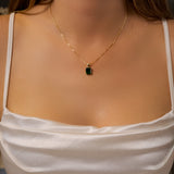 Pingente Green Em Ouro Amarelo E Turmalina Verde