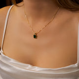 Pingente Green Em Ouro Amarelo E Turmalina Verde