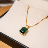 Pingente Green Em Ouro Amarelo E Turmalina Verde