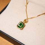 Pingente Green Em Ouro Amarelo E Turmalina Verde